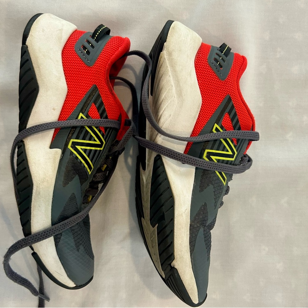 New Balance Kids' Red, Gray and Black Sneakers size 1.5